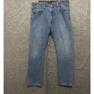 Polo Ralph Lauren Hampton Relaxed Straight Jeans Mens 35 x‎ 30 Blue - SIZE NOTE